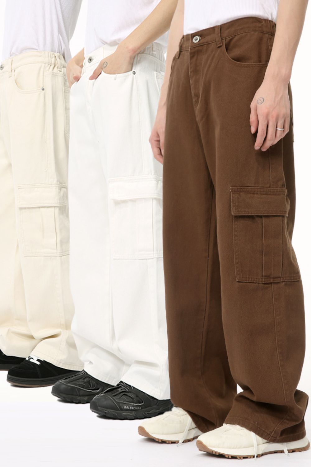 Hight Rise Wide Leg Cargo Pants 