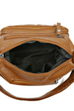 Multi-Pocket PU Leather Crossbody Bag 