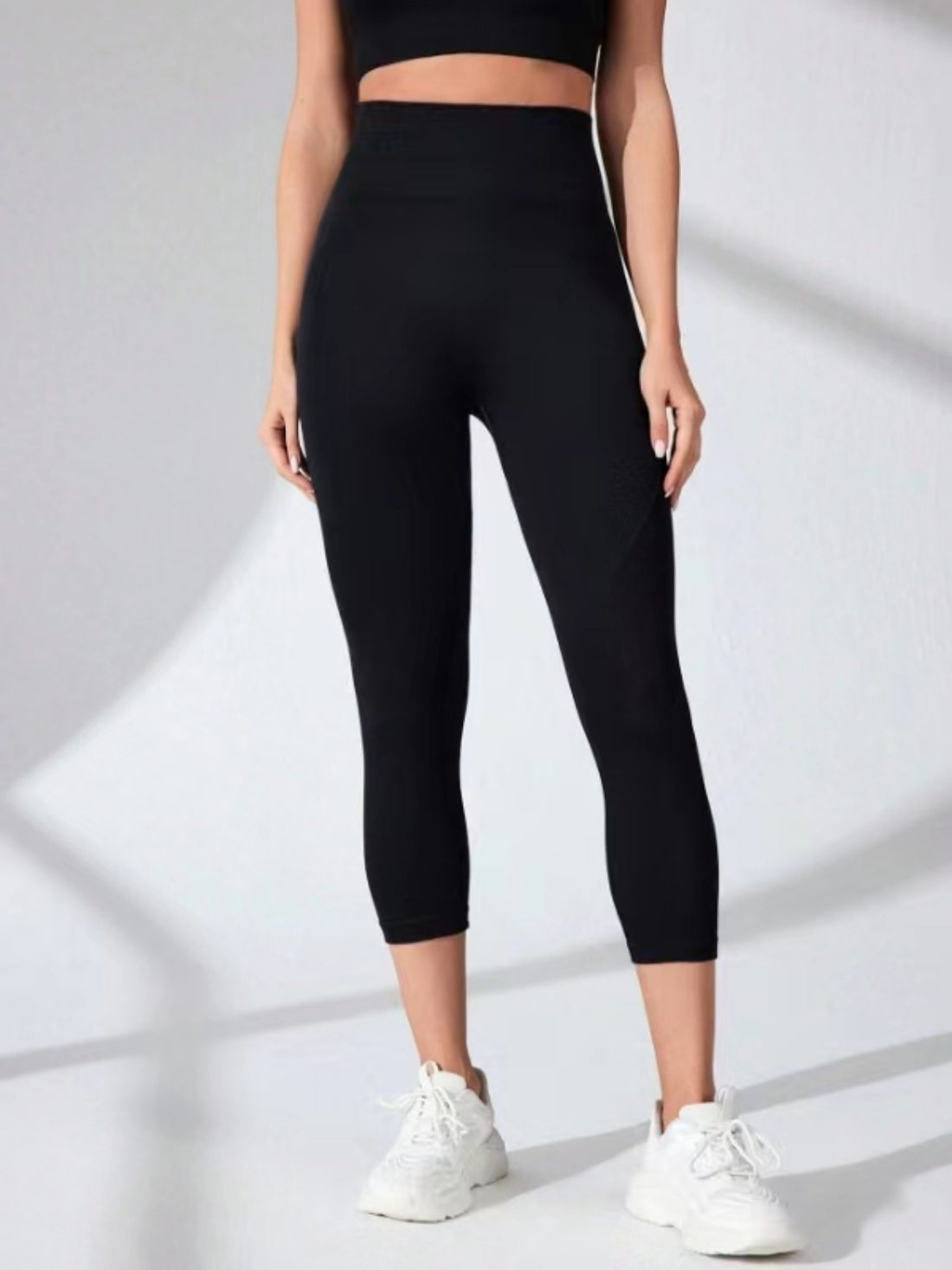 High Waist Cropped Active Leggings 