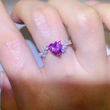 1 Carat Moissanite 925 Sterling Silver Ring 