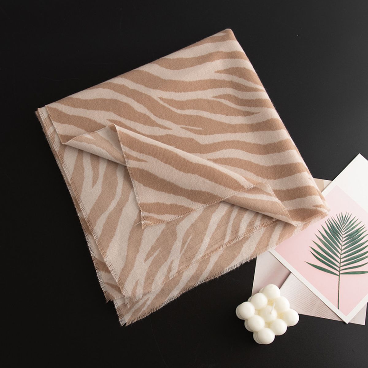 Animal Print Polyester Scarf 