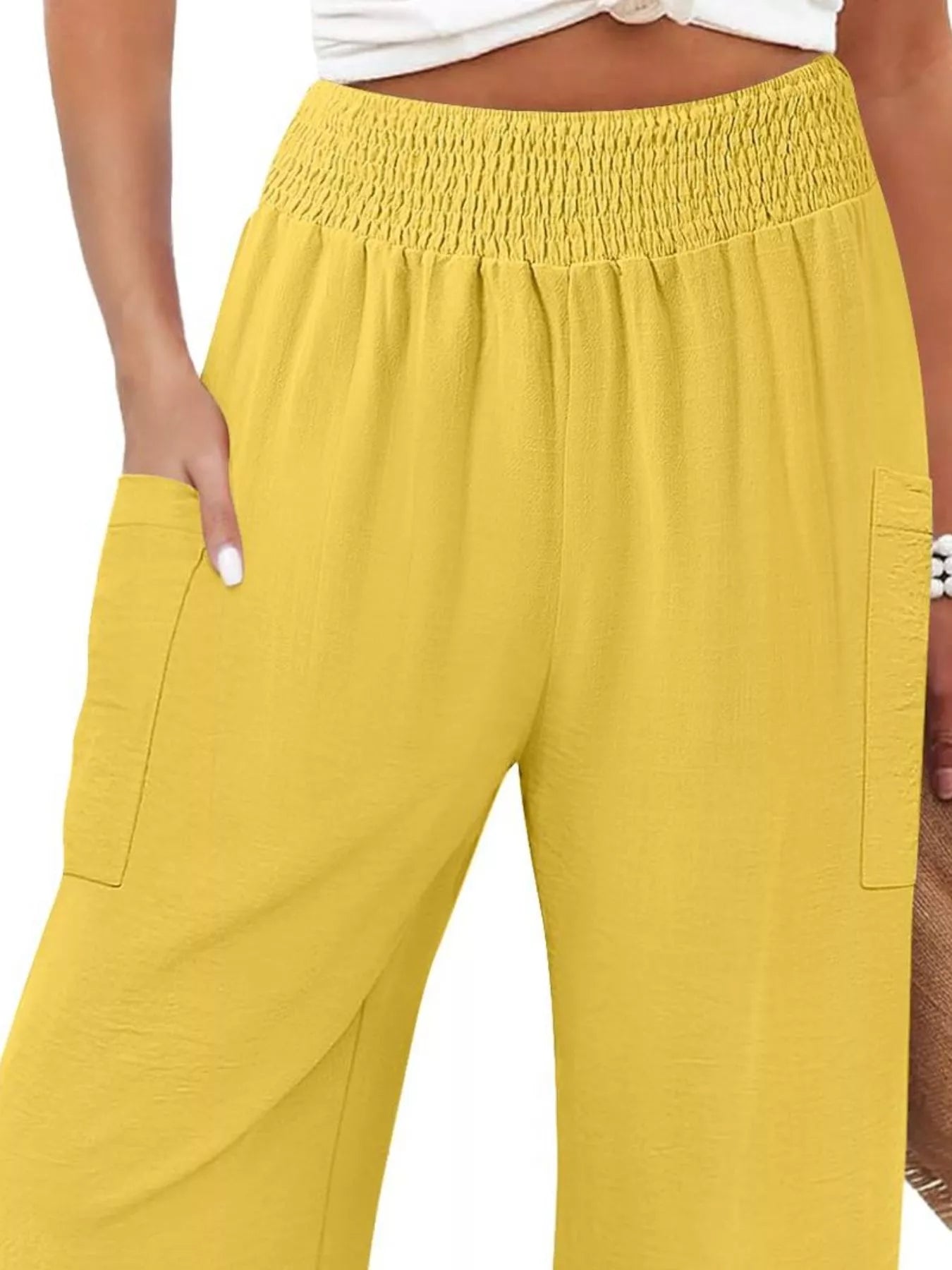 Elastic Waist Pants 