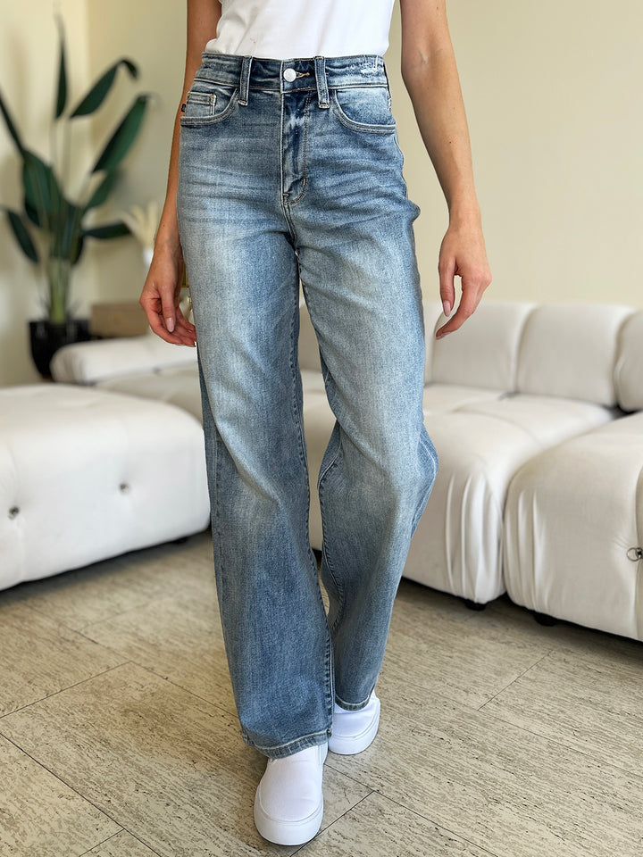 Judy Blue Full Size High Waist Straight Jeans 