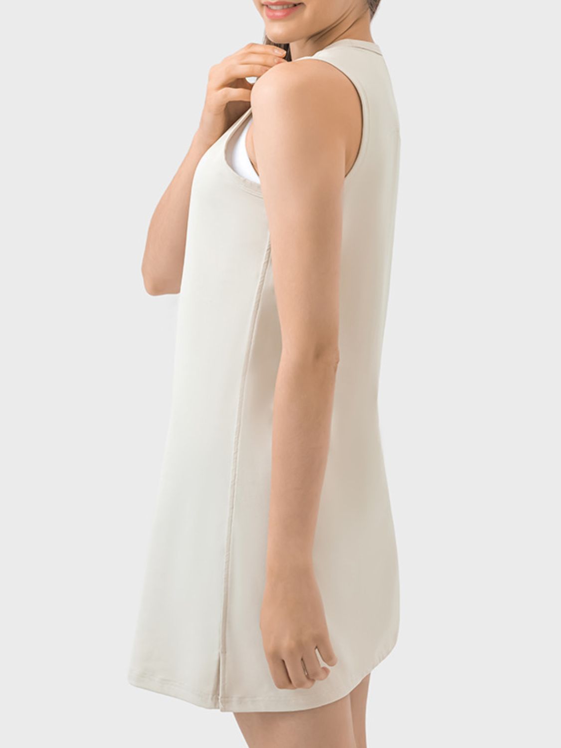 Millennia Round Neck Sleeveless Active Dress 
