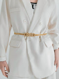 Knot Buckle Metal Belt 