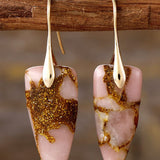 Natural Stone Geometric Shape Earrings 