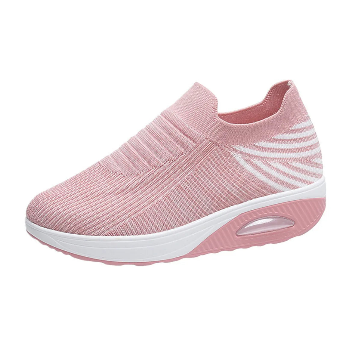 Breathable Mesh Wedge Sneakers 