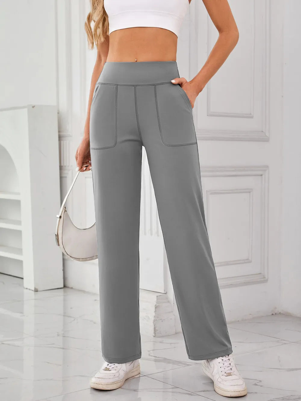 Lovelet High Waist Active Pants with Pockets 