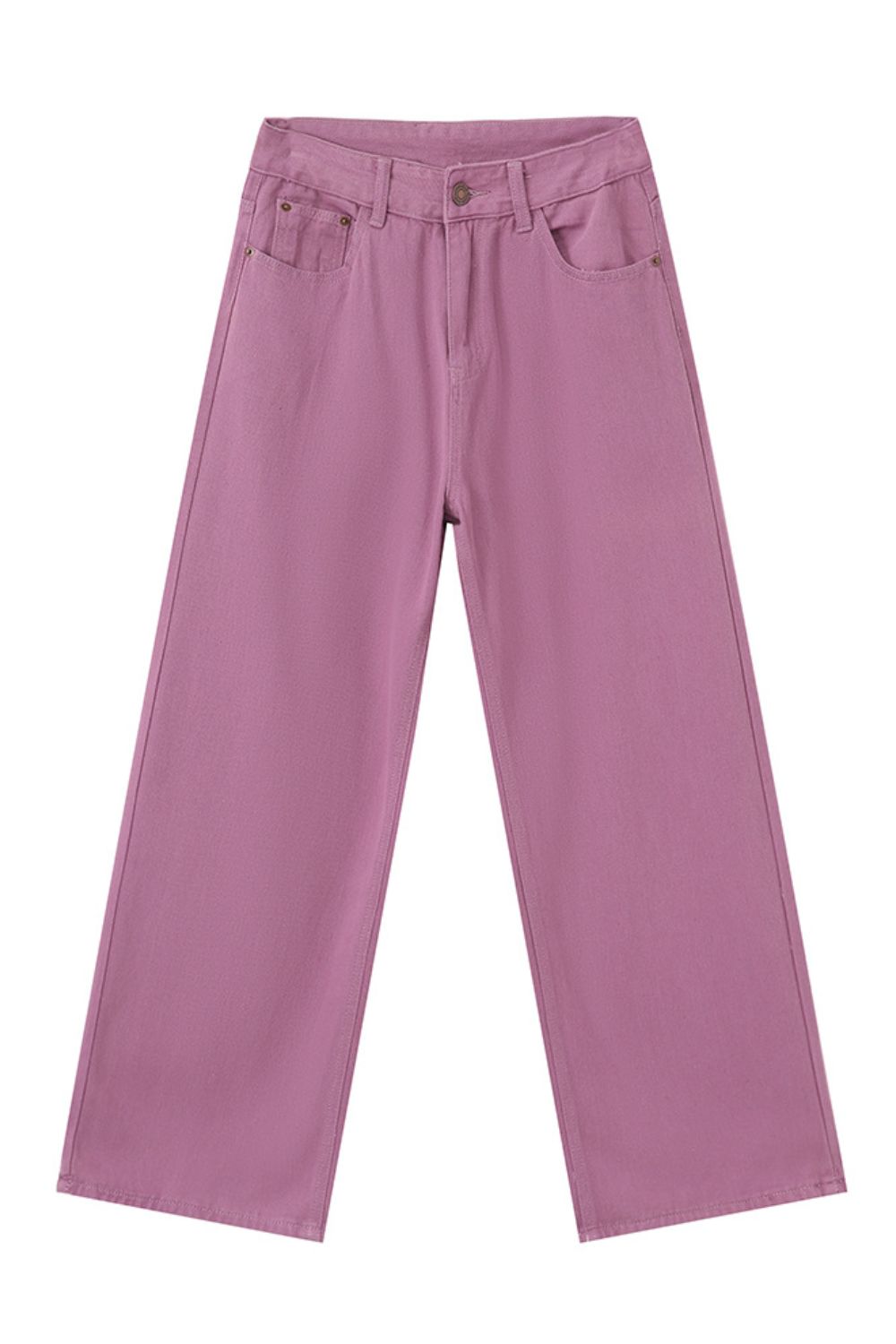 Wide Leg Jeans with Pockets 