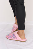 Forever Link Sequin Plush Round Toe Slippers 