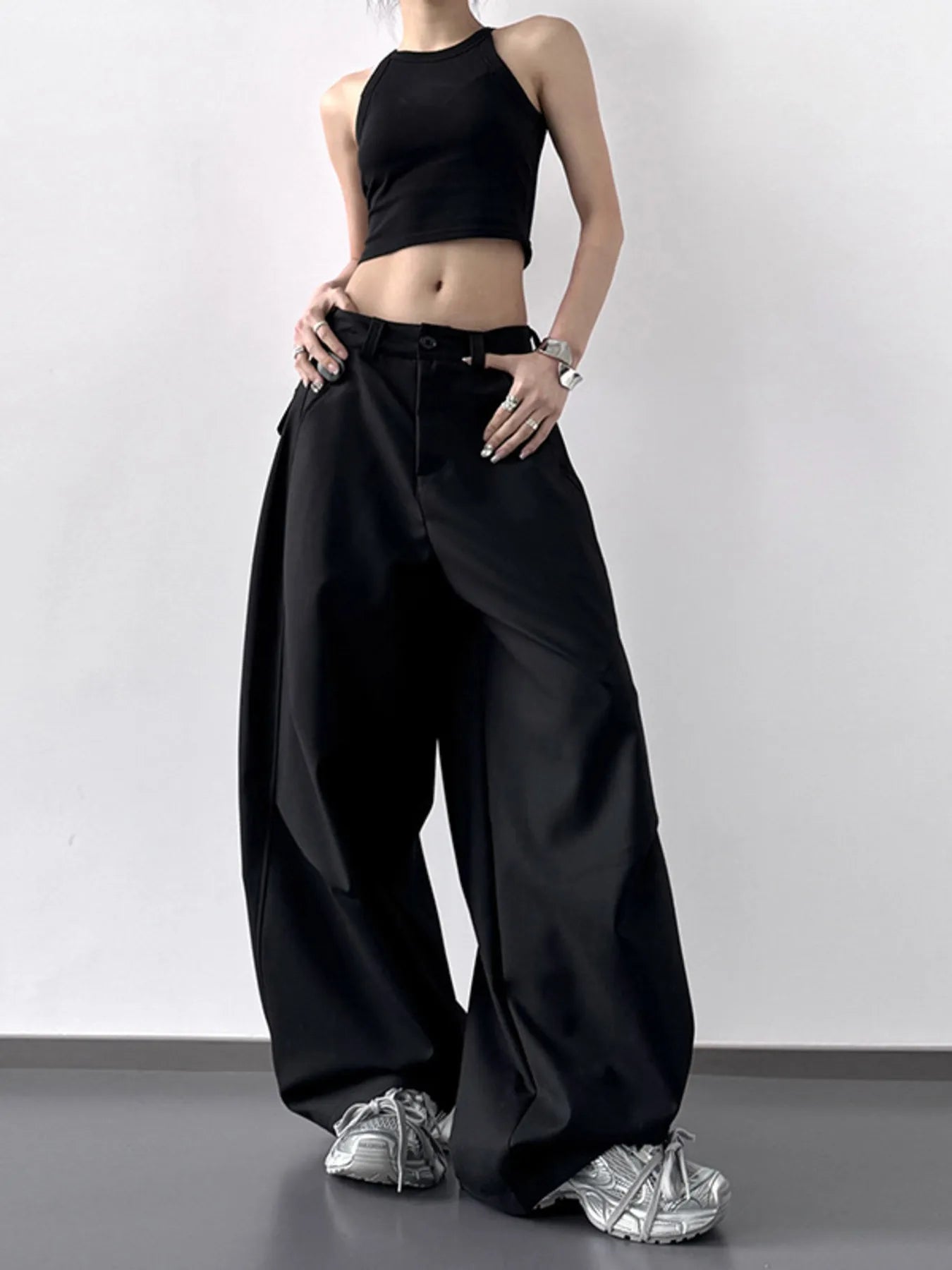 High Waisted Wide Leg Pants 