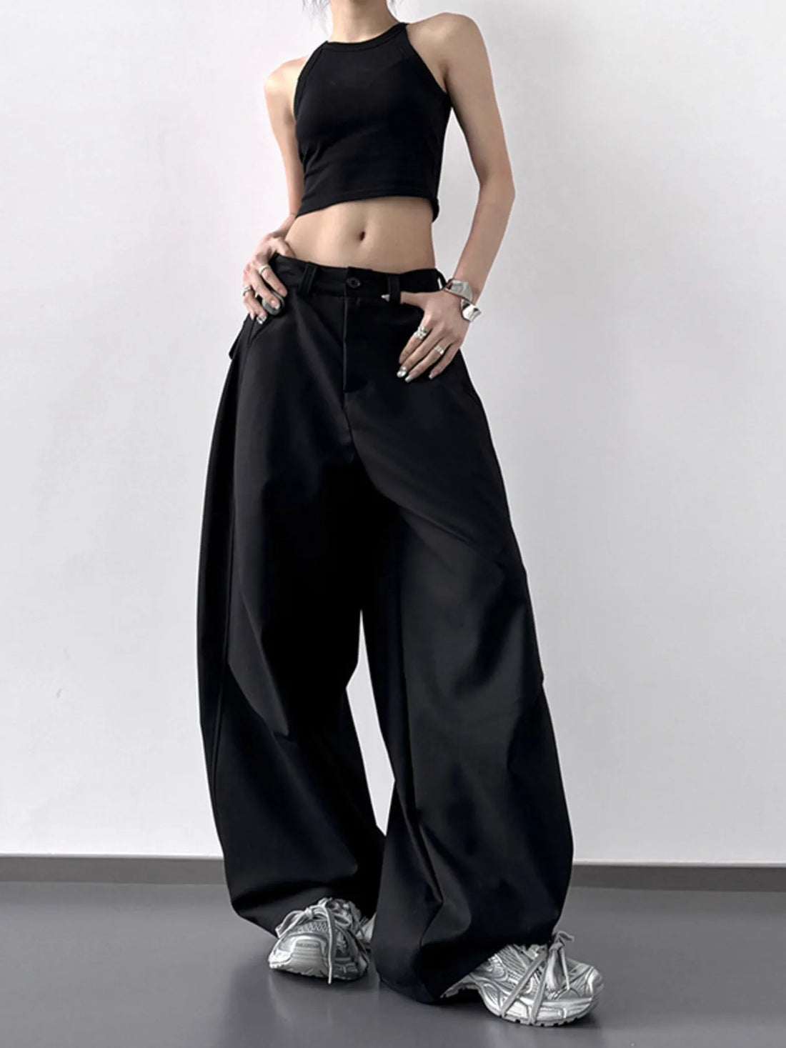 High Waisted Wide Leg Pants 