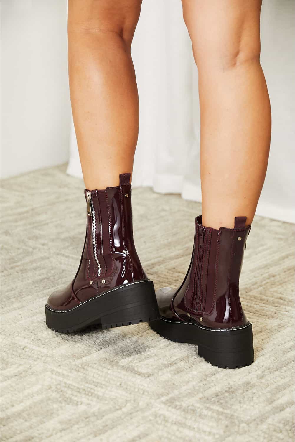 Forever Link Side Zip Platform Boots 