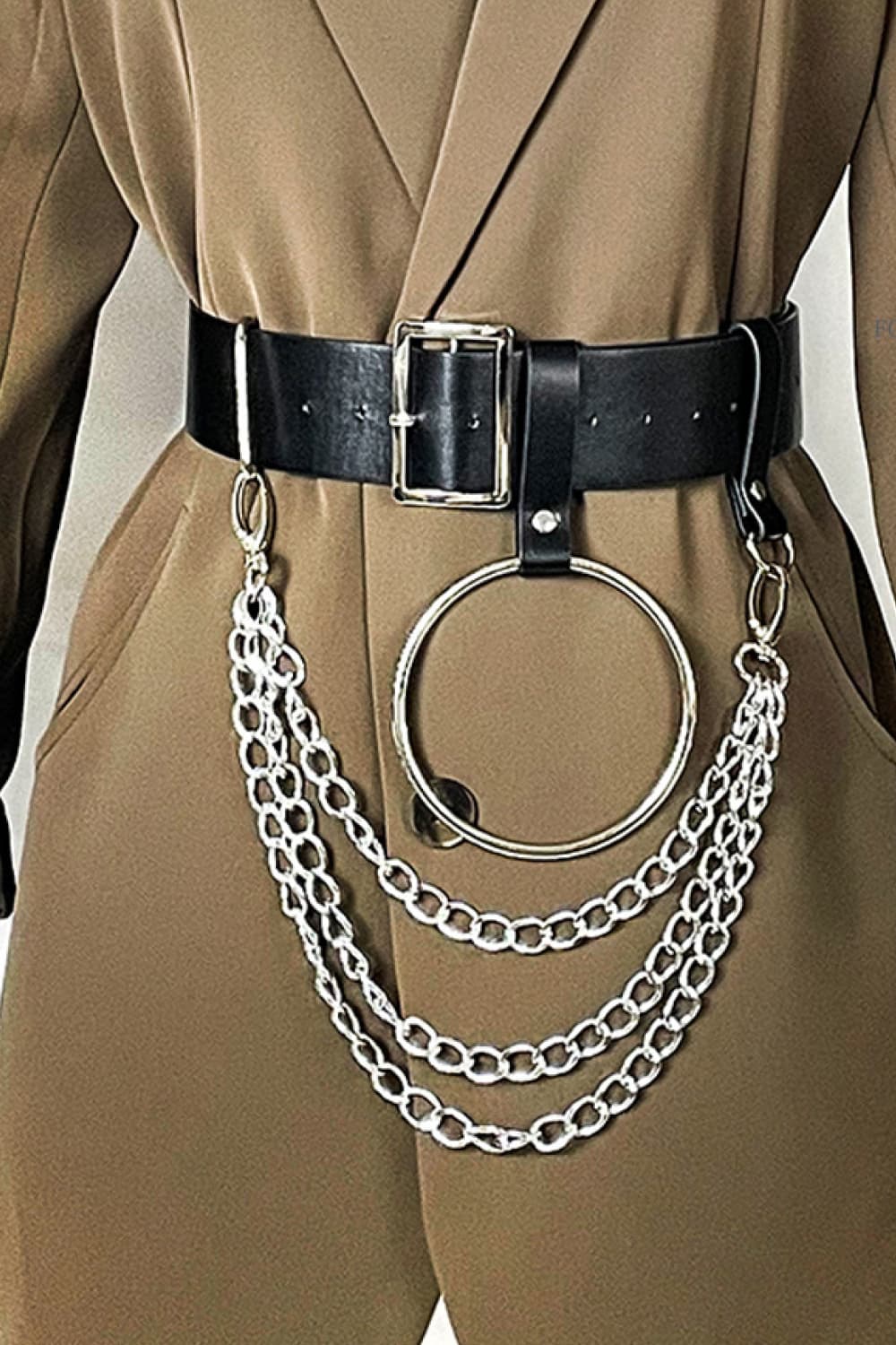 PU Belt with Chain 