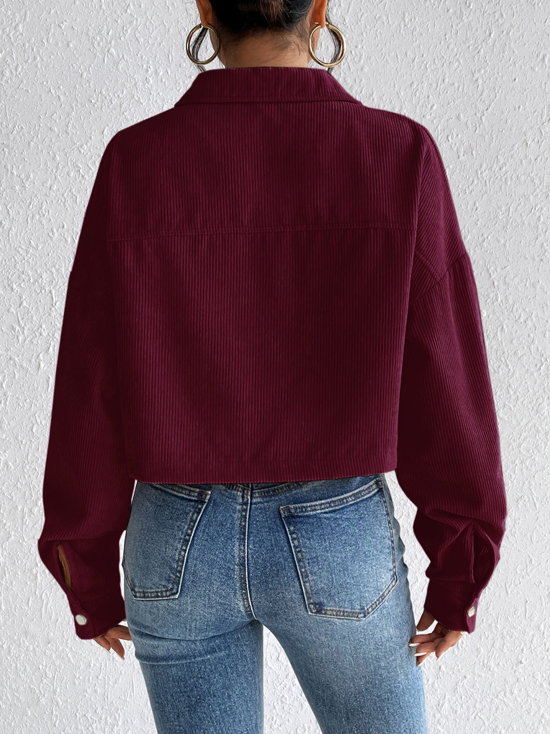 Honey Snap Down Long Sleeve Jacket 