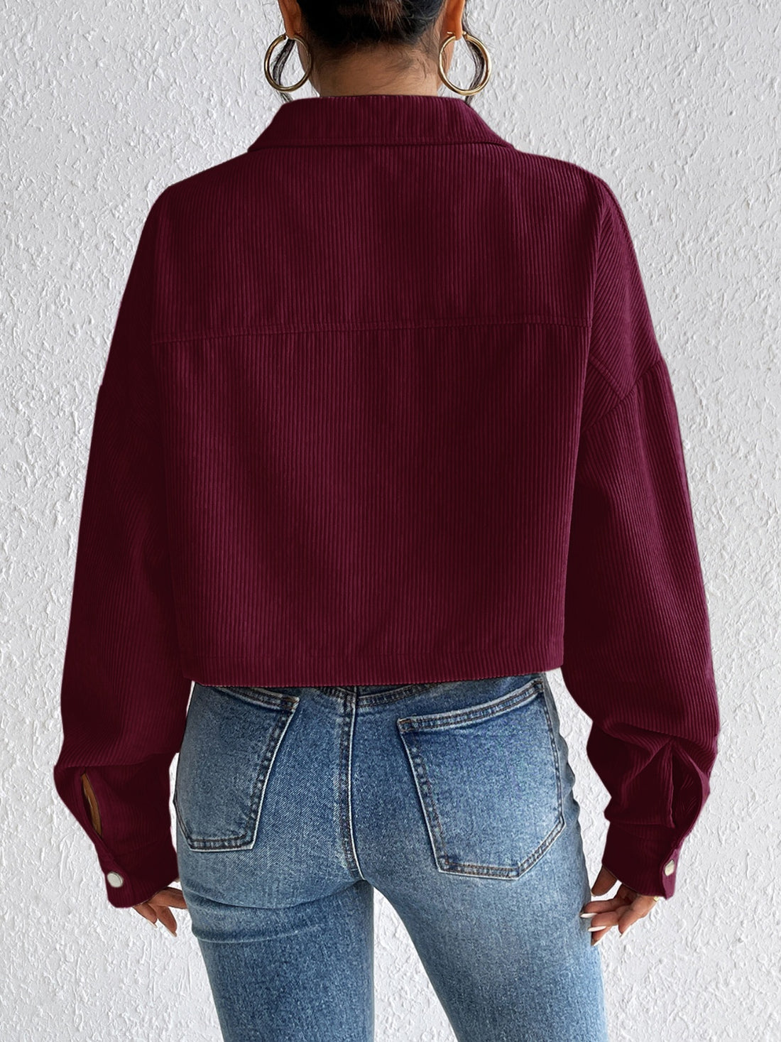 Honey Snap Down Long Sleeve Jacket 