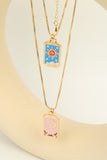 Tarot Card Pendant Copper Necklace 