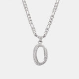 Titanium Steel Letter Pendant Necklace 