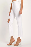 RISEN Full Size Distressed Cropped Straight Jeans 