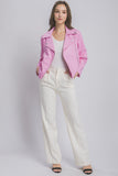 Love Tree Collared Neck Zip Up Jacket 