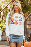 Pumpkin Graphic Long Sleeve Sweatshirt 