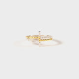 Cross Zircon 925 Sterling Silver Ring 