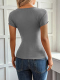 Lace Detail Short Sleeve T-Shirt 
