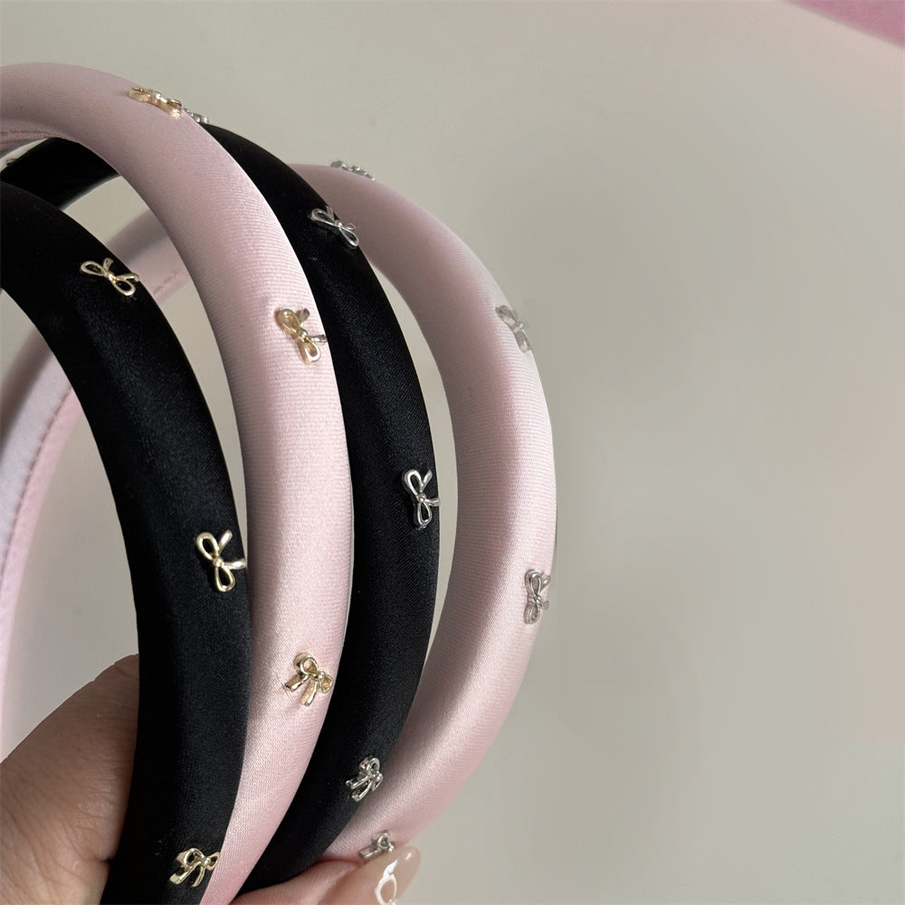 Alloy Bow Trim Headband 