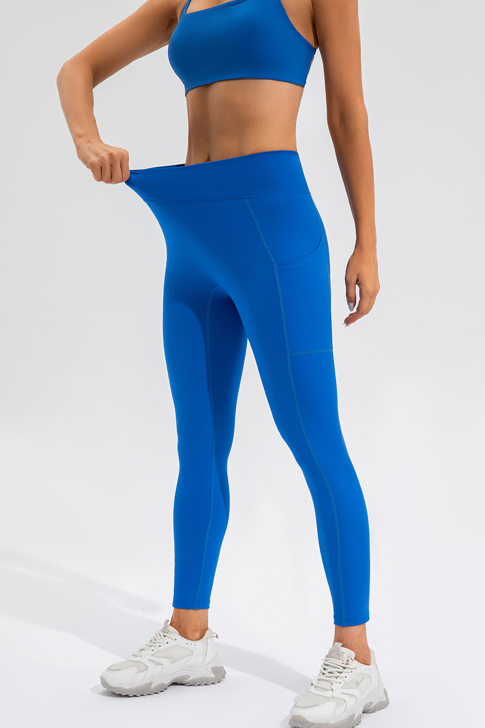 High Waist Active Leggings with Pockets 
