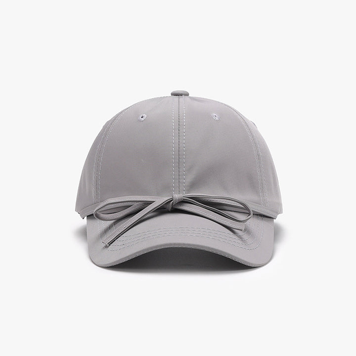 Tied Bow Cotton Baseball Cap 