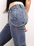 Double-Layered Metal Chain Belt 