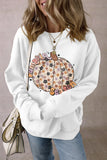 Pumpkin Graphic Long Sleeve Sweatshirt 
