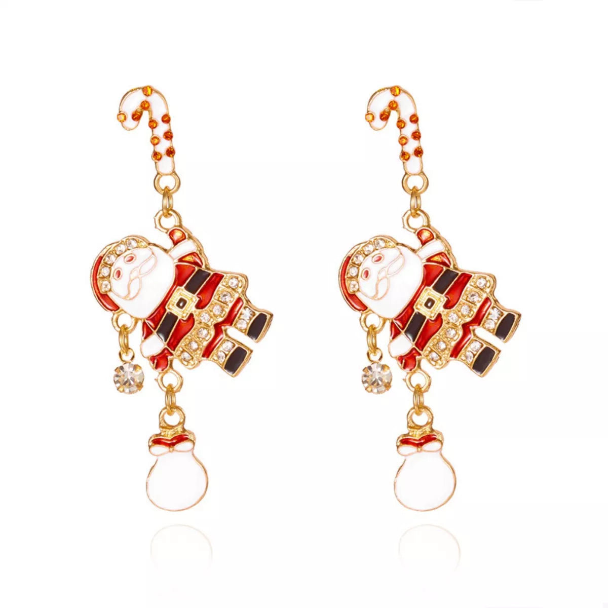 Christmas Santa Drop Earrings 