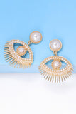 Evil Eye Shape Rhinestone Zinc Alloy Synthetic Dangle Earrings 