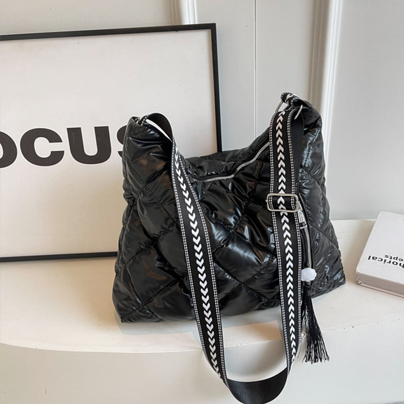 Quilted Nylon Travel Bag 