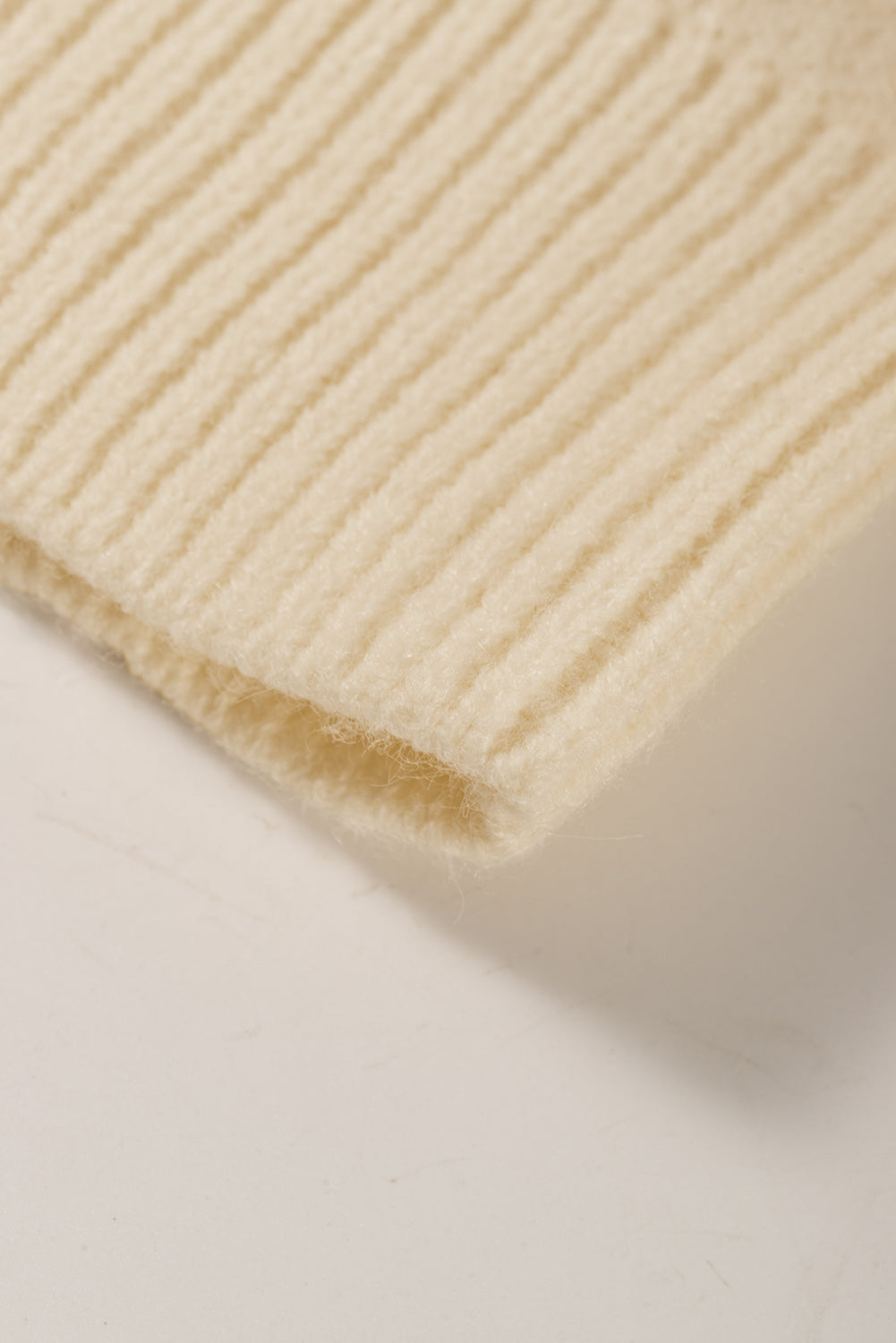 Geometric Mock Neck Long Sleeve Sweater 