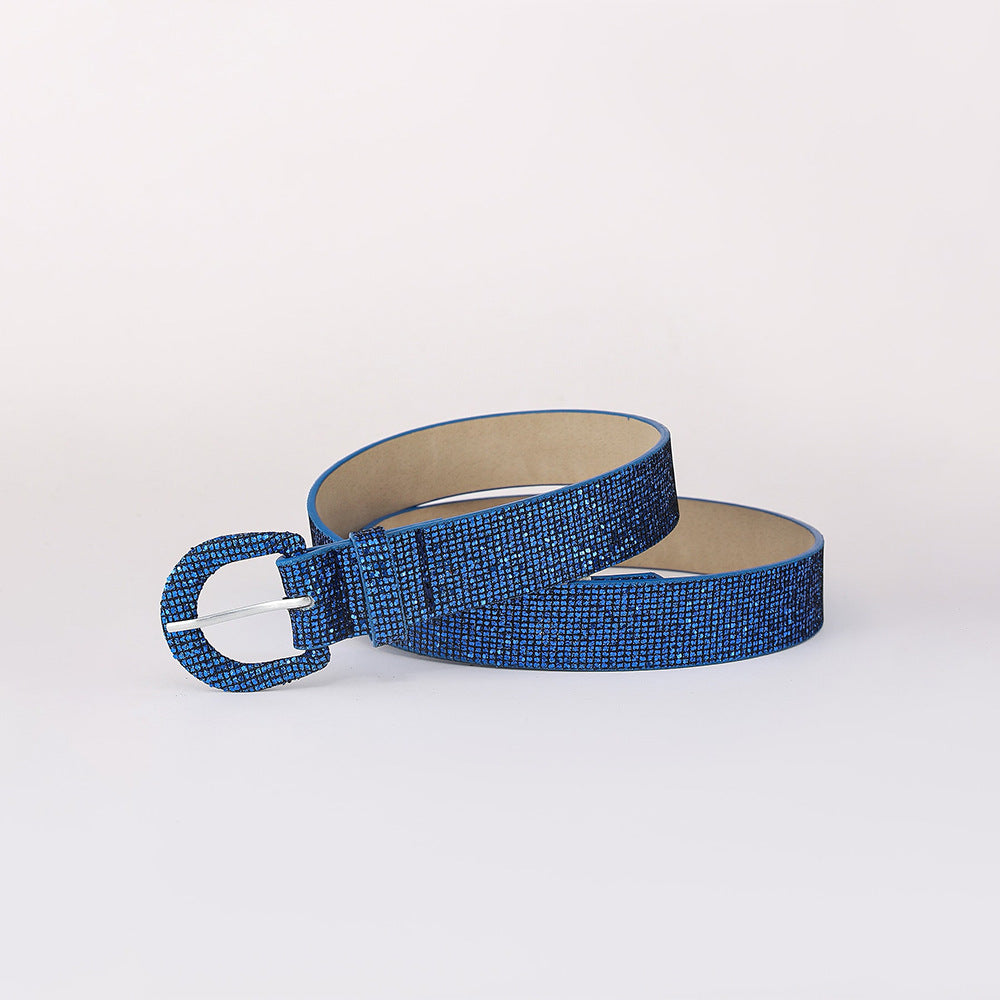 Sequin PU Leather Belt 