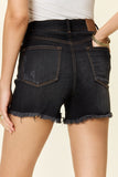 Judy Blue Full Size Tummy Control Fray Hem Shorts 