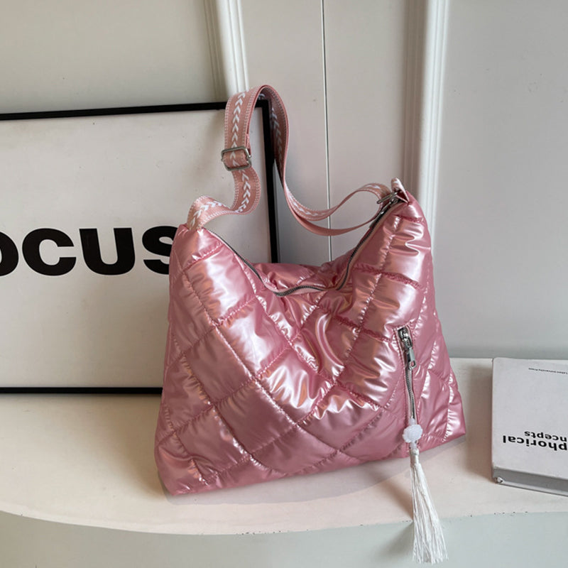 Quilted Nylon Travel Bag 