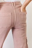 RISEN Full Size High Rise Cargo Wide Leg Jeans 