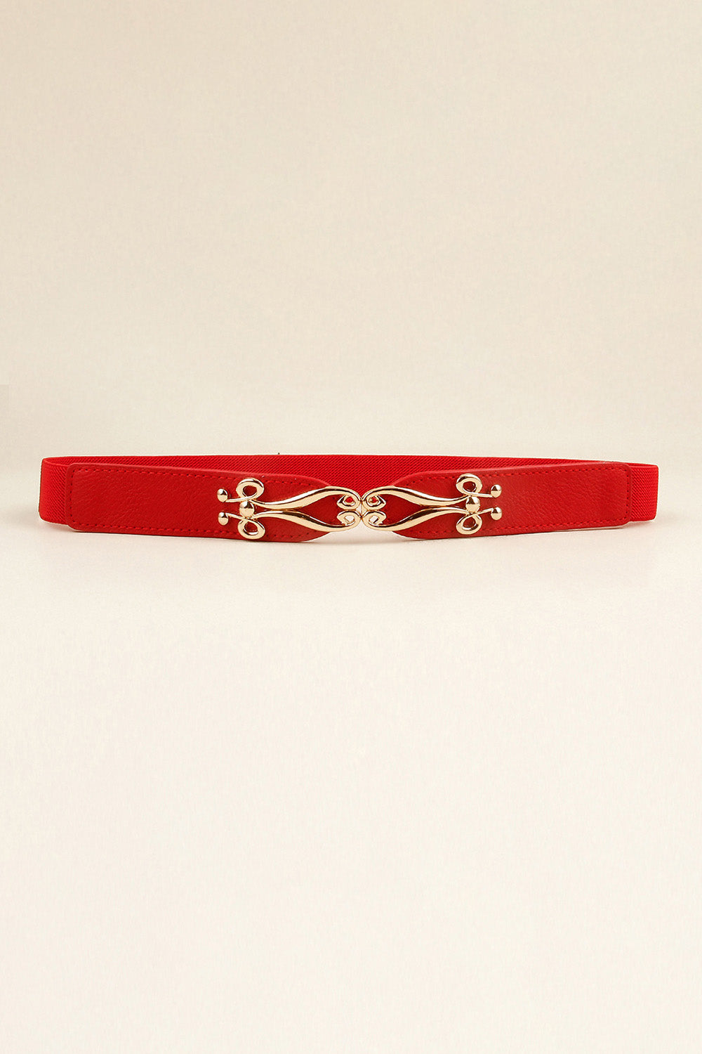 Alloy Buckle Elastic Belt 