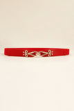 Alloy Buckle Elastic Belt 