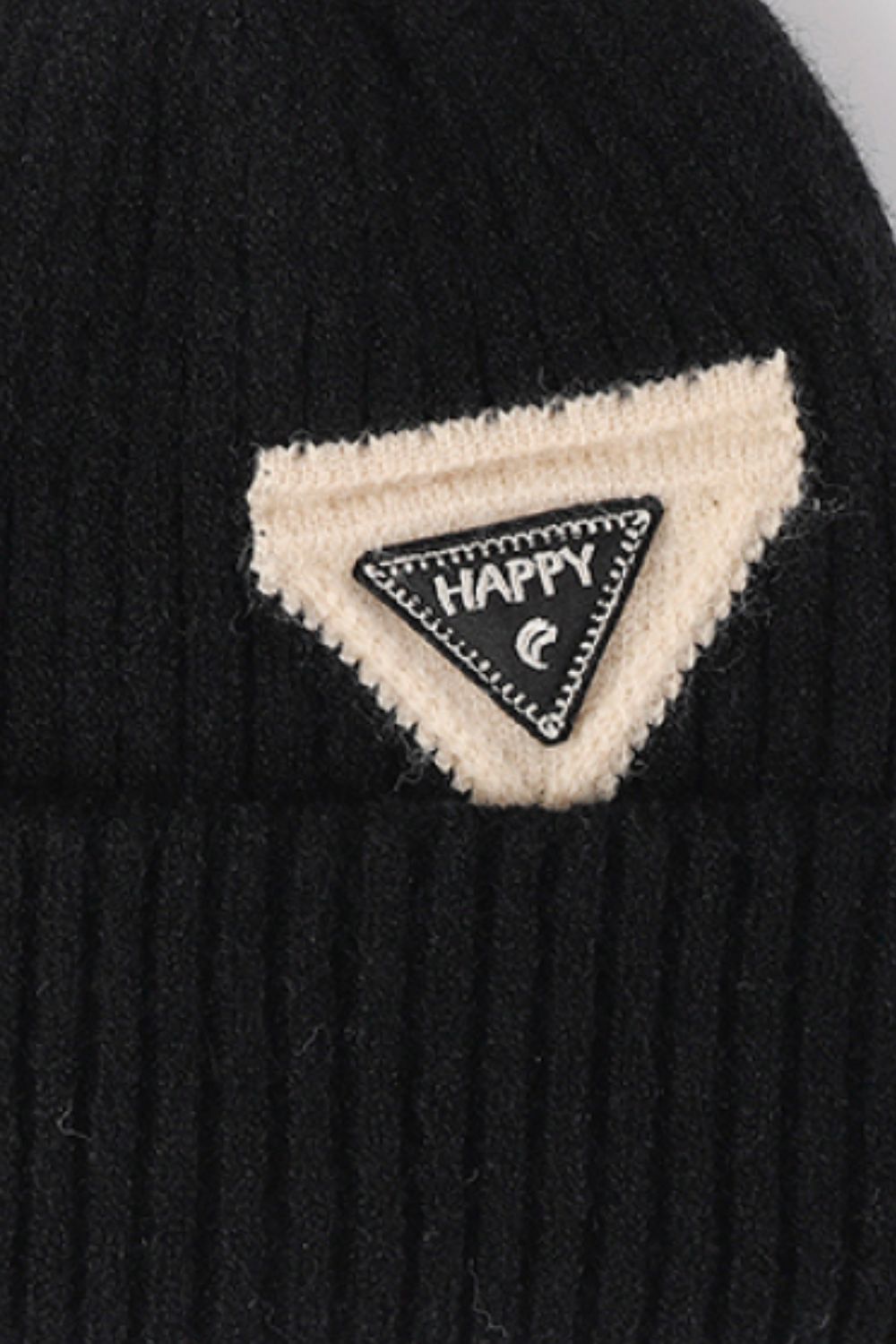 HAPPY Contrast Beanie 