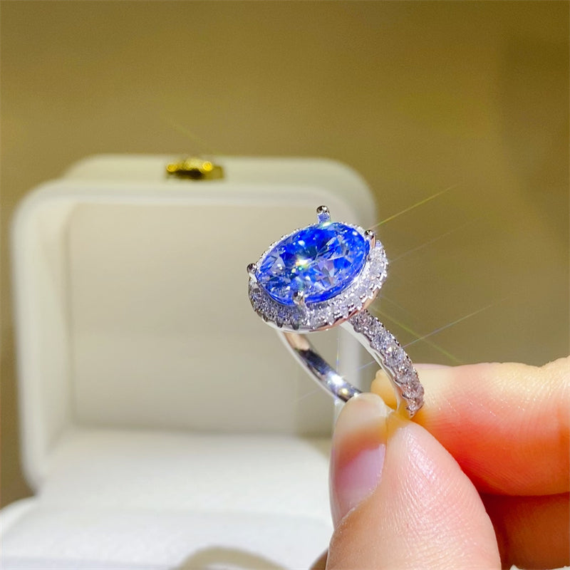 5 Carat Moissanite 925 Sterling Silver Ring 