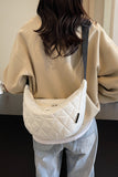 Quilted Adjustable Strap Crossbody Bag 