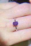 1 Carat Moissanite 4-Prong Solitaire Ring 