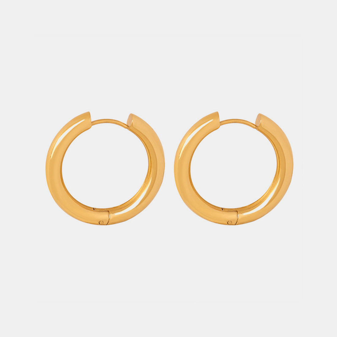 18K Gold-Plated Huggie Earrings 