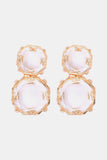 Geometrical Shape Zinc Alloy Frame Dangle Earrings 