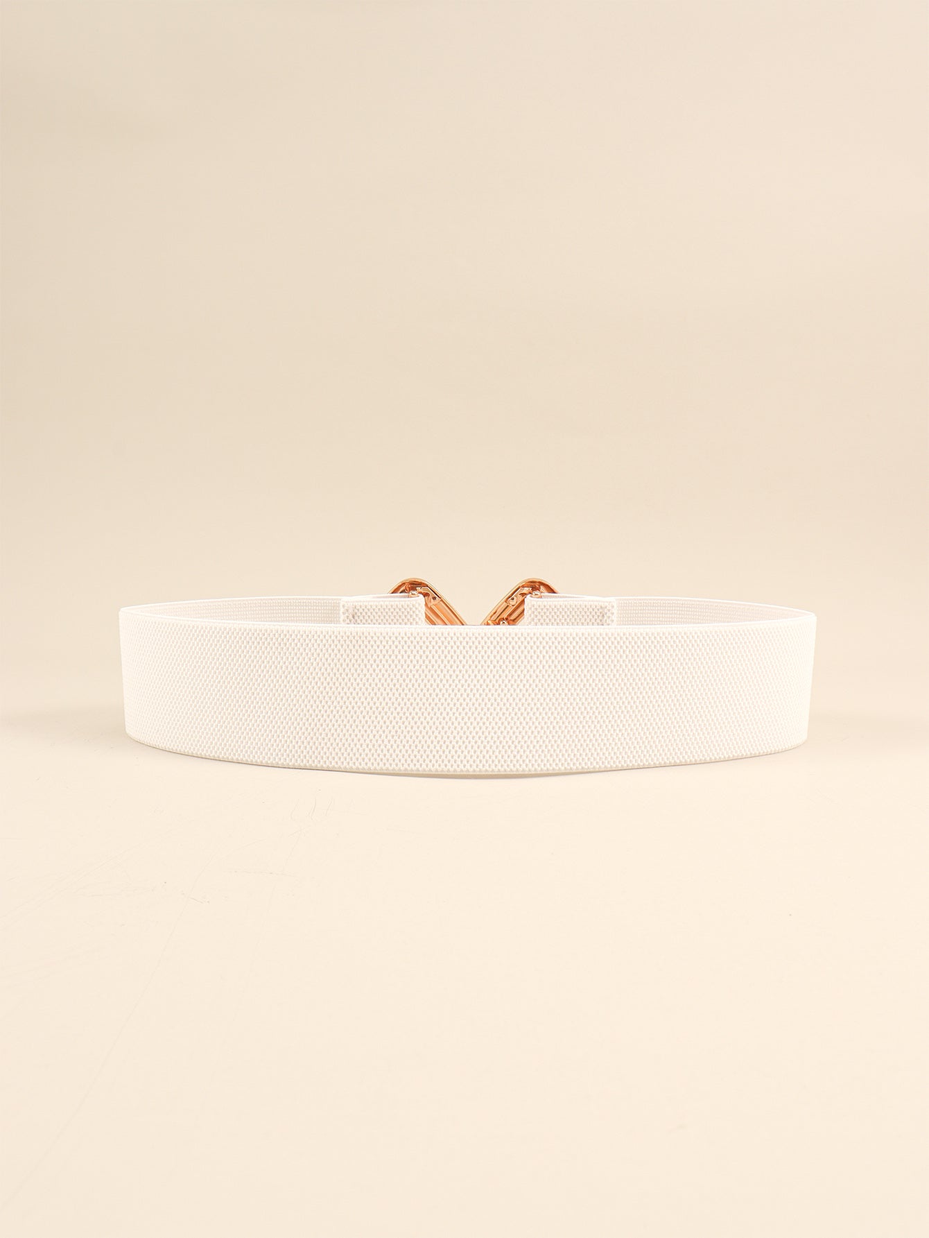 Geometric Buckle Elastic Wide Belt 