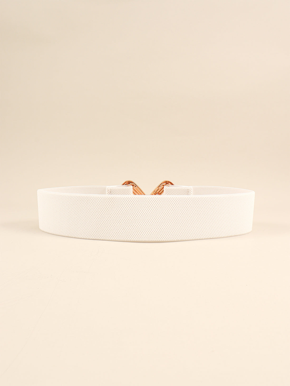 Geometric Buckle Elastic Wide Belt 